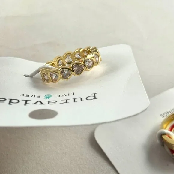 Stackable rings by Puravida. NWOT. On cards. All size 8 - Picture 4 of 6